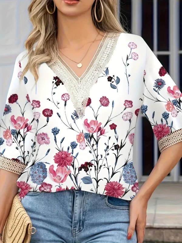 Plus Size Temperament Loose Woman Shirt Fashion Casual Blouse Elegant Long Sleeve Woman Shirt Holiday Weekend Top