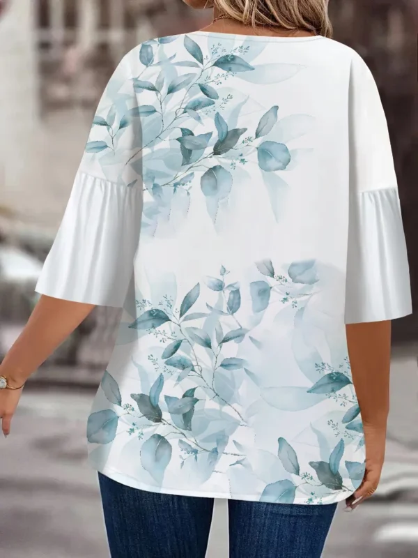 Plus Size Temperament Loose Woman Shirt Fashion Casual Blouse Elegant Long Sleeve Woman Shirt Holiday Weekend Top - Image 3