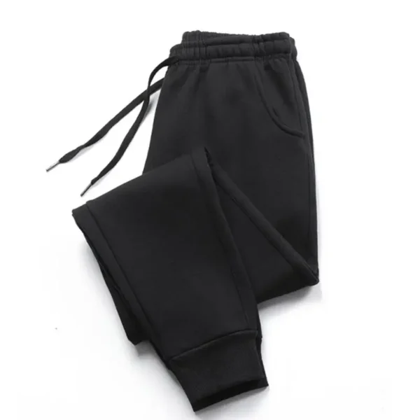 Men Long Pants Autumn and Winter Mens Casual Fleece Sweatpants Soft Sports Pants Jogging Pants 5 Colors - Image 4