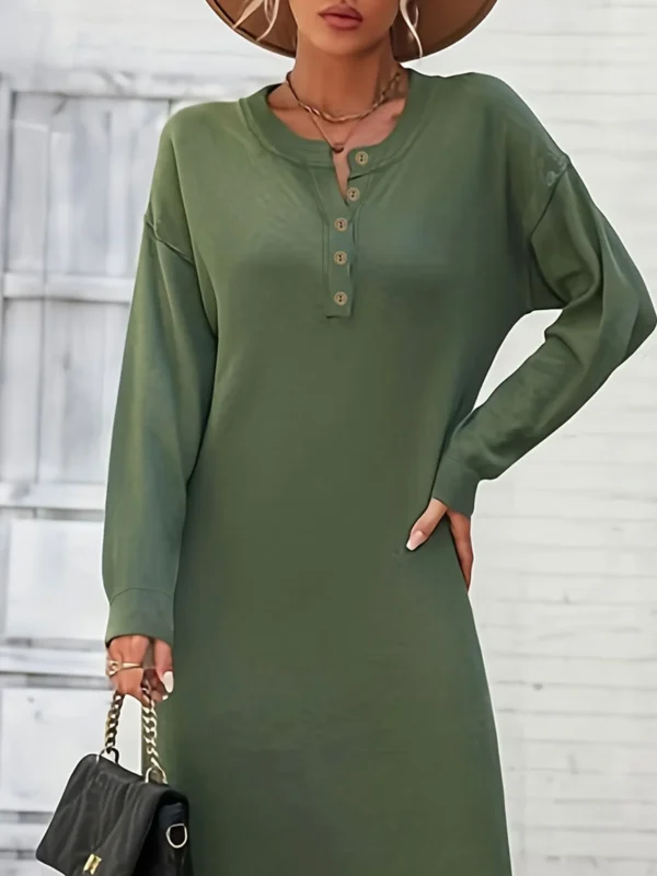 Women Plus Size Autumn Dress - Image 6