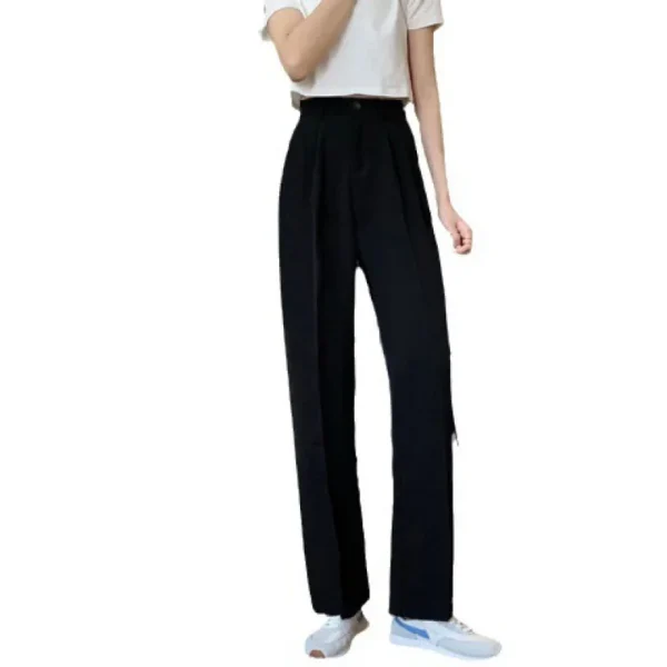 High Waist Loose Wide Leg Pants Women's Summer Korean Style Suit Pants Slimming Large Size Floor-Length Casual Trousers - Image 5