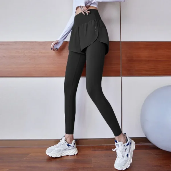 Women Yoga Pants Yoga Clothes Gym Sportswear Workout Running Yoga Leggings Elastic Quick-drying High Waisted Sports Tights Dress - Image 4