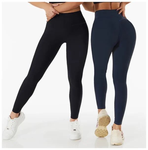 New Ribbed Seamless Yoga Pants High Waist Gym Leggings Sport Women Fitness Female Legging Tummy Control Running Tights - Image 2