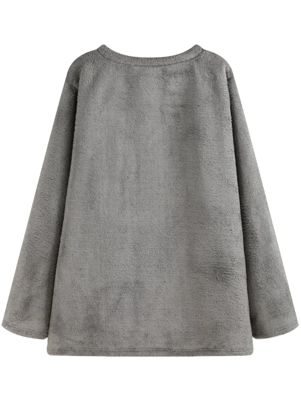 Women Plus size woven spring and autumn sweatshirt - Image 2