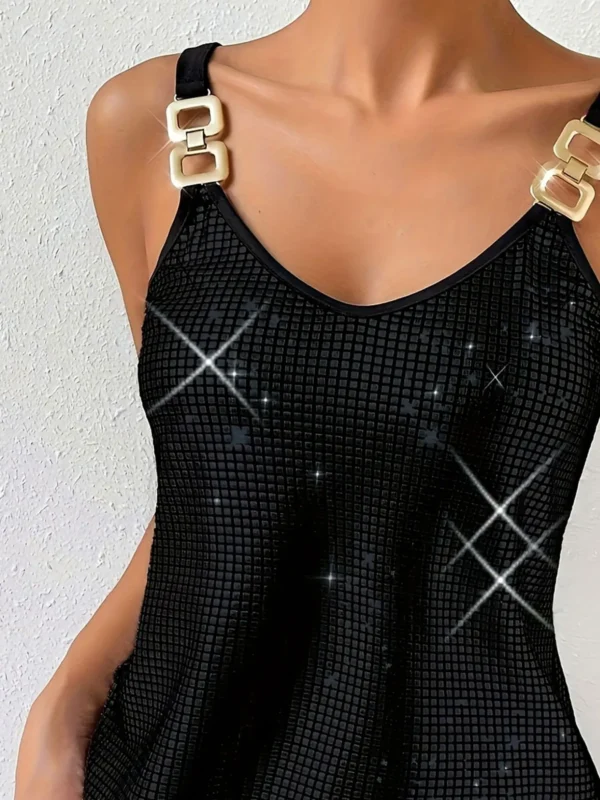 Women Plus Size Woven Summer Tank Top - Image 3