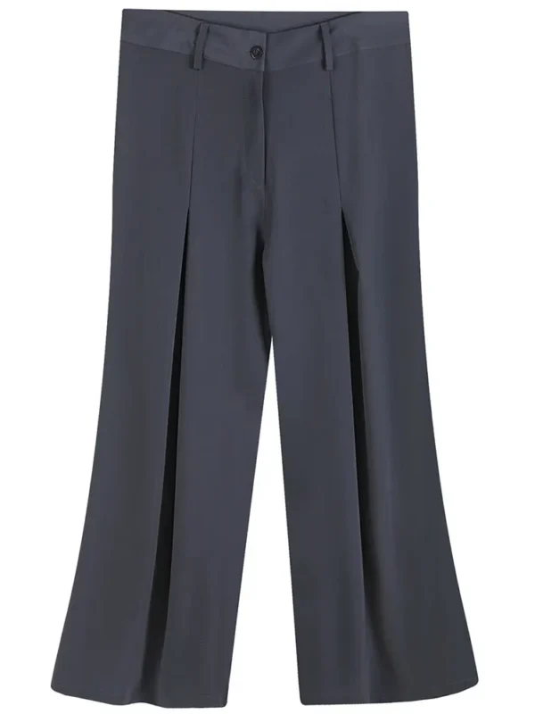 Women's oversized woven pleated pants - Image 5