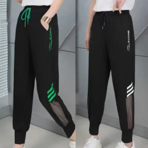 Ice Silk Qui Dry Summer Thin Me Harlan Pants Women's Spor Slimming High Waist Nine Point Casual Pants Korean Sle