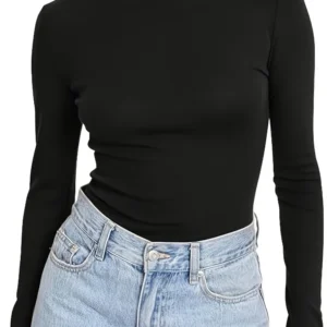 Plus Size Women Sweater 2025 New Autumn Winter Thick Knitted Ribbed Pullover Sweater Long Sleeve Turtleneck Slim Warm Pull Femme