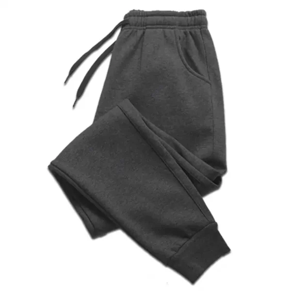Men Long Pants Autumn and Winter Mens Casual Fleece Sweatpants Soft Sports Pants Jogging Pants 5 Colors - Image 5