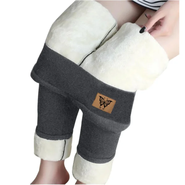 Women's Winter Fleece Leggings High Waist Velvet Keep Warm Tights Pants Solid Color Comfortable Stretchy Thermal Leggins S-3XL