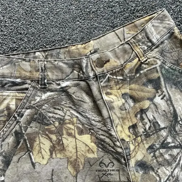 Waed Denim Camouflage Pants American Sle Branches Wide Leg Loose Straight Cut Jeans Low Waist Long Trousers for Women - Image 4