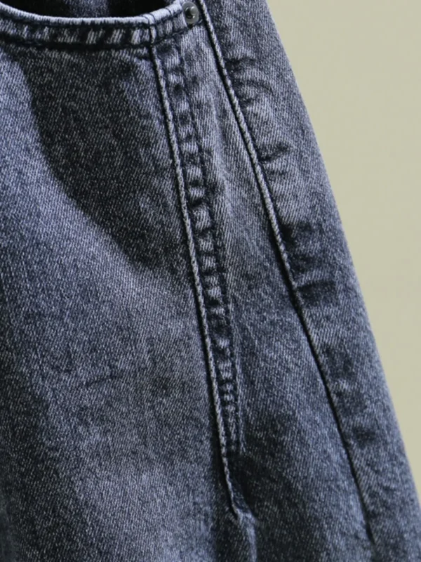 Spring Autumn plus Size Denim Jeans Women's Student BF Loose Slimming Harem Carrot Pants Trendy High Waist Nine Points - Image 5