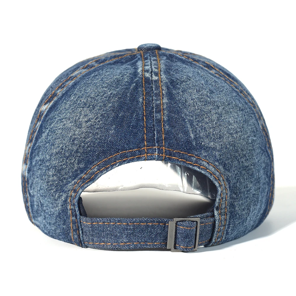 Vintage Washed Cotton Baseball Cap Men Women Denim Dad Hat Adjustable Trucker Style Low Profile - Image 6