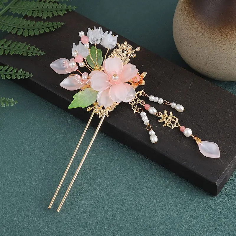 Pearl Rhinestone Flower Hairpins Wedding Hair Accessories Pearl Hairpins Flower Bridal Hair Pins Hair Ornaments Hair Stick (Men's & Women's)