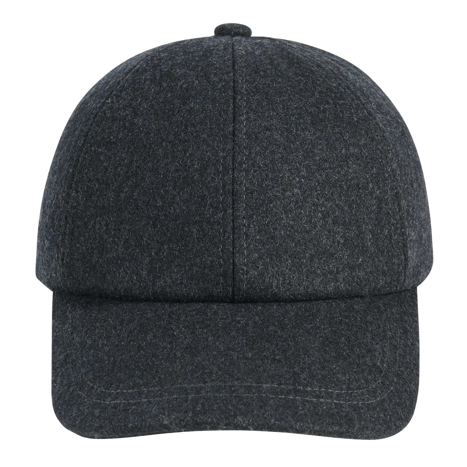 BOTVELA Men's Wool Tweed Baseball Cap Casual Style Soft Adjustable Unstructured Hat - Image 2