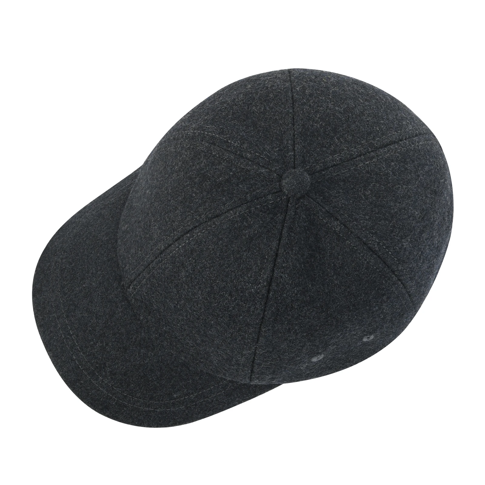 BOTVELA Men's Wool Tweed Baseball Cap Casual Style Soft Adjustable Unstructured Hat - Image 4