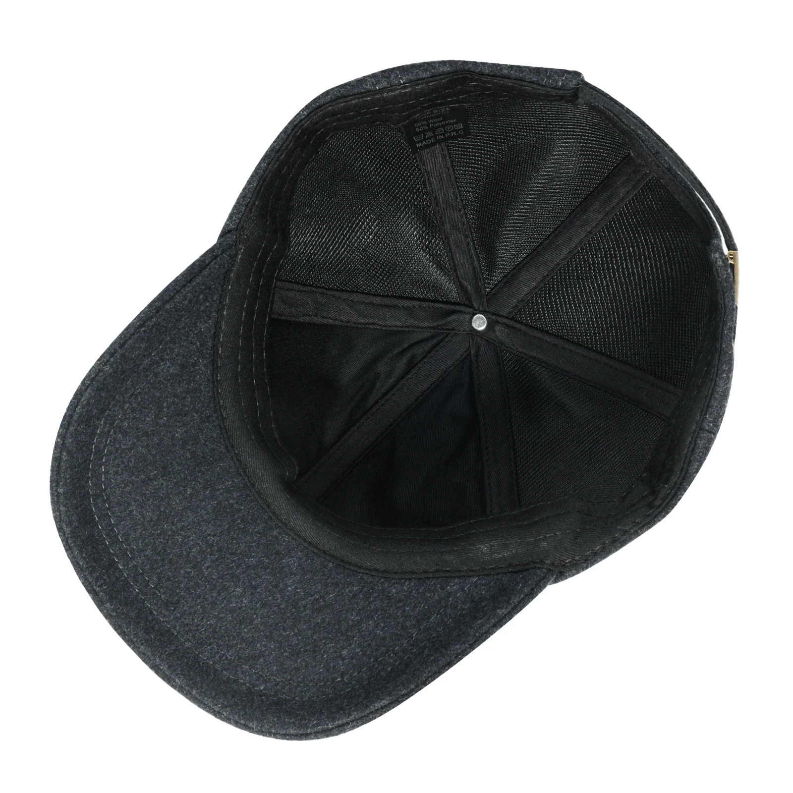 BOTVELA Men's Wool Tweed Baseball Cap Casual Style Soft Adjustable Unstructured Hat - Image 5