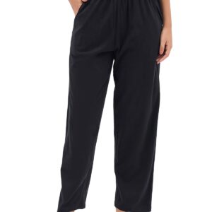 Clovia Women's Cotton Rich Pyjama (LB0173P13_Black_M)