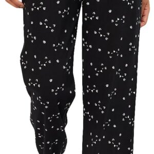 Max Women Printed Pyjamas (SP24NOOS09BLACK)_XL