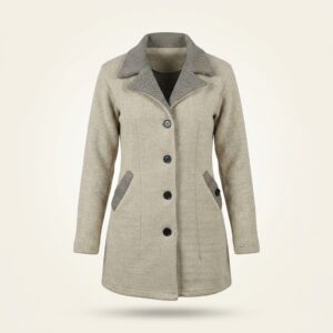 Women's Wool Blend Collared Coatigan