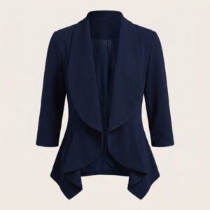 Women's Relaxed Waterfall Front Blazer