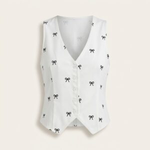 Women's V Neck Corset Waistcoat