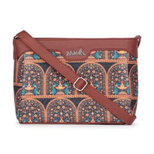 ZOUK Harmony Sling Bag | Crossbody Bags for Women | Women's Handbags | Stylish | Vegan Leather Evening Bag | Travel & Office Use | Purse and Wallet