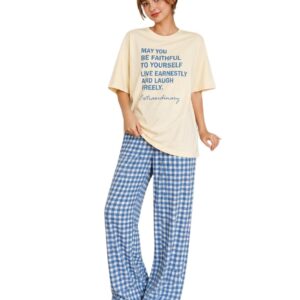 KSHS Womens Korean Night Dress || Full Pyjama Set ||Korean Nightsuit || Women Nightwear ||Round Neck Full Sleeve Nightsuit || Loungewear || Everyday Nightdress Women's Pyjama Sets