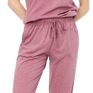 Max Women's Printed Round Neck Half Sleeve Cotton Pyjama Set